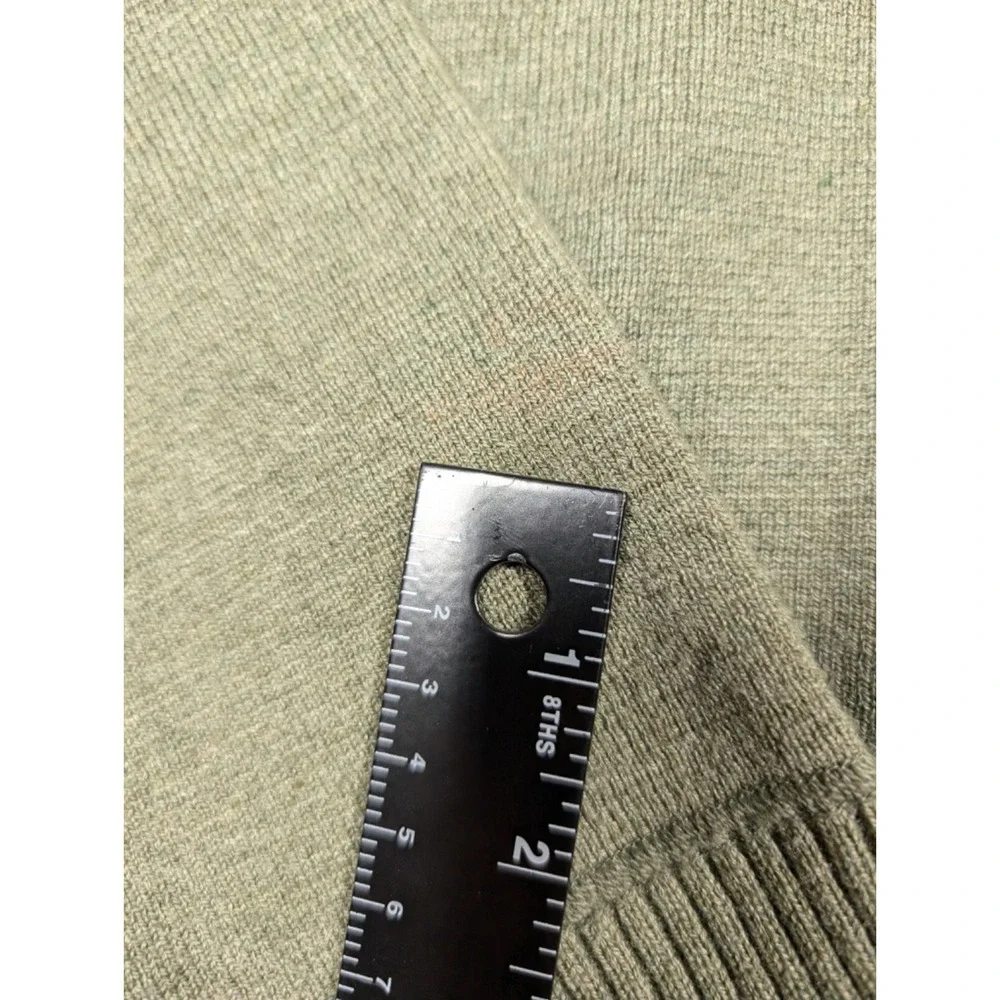 The North Face Quarter Zip Long Sleeve Sweater Mens Sz Medium Wool Blend